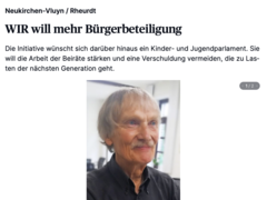WIR will mehr Bürgerbeteiligung